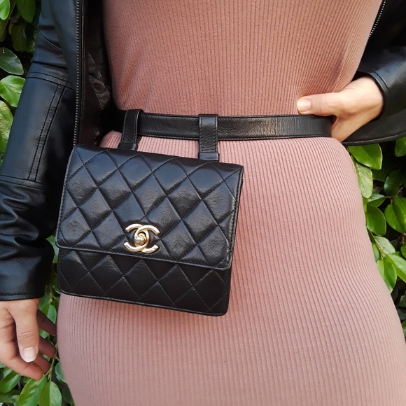 CHANEL Handbags - SALE 💕 Chanel fanny pack quilted waist flap bag